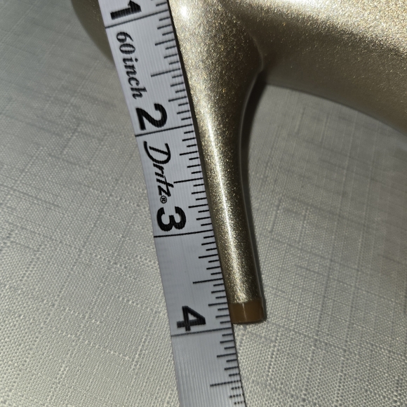 Elegant Gold Strappy Heels - Picture 8 of 8